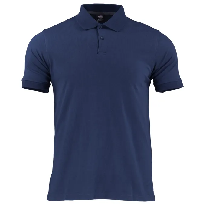 Polera Piqué Manga Corta - Azul Marino (S, M, L, XL)