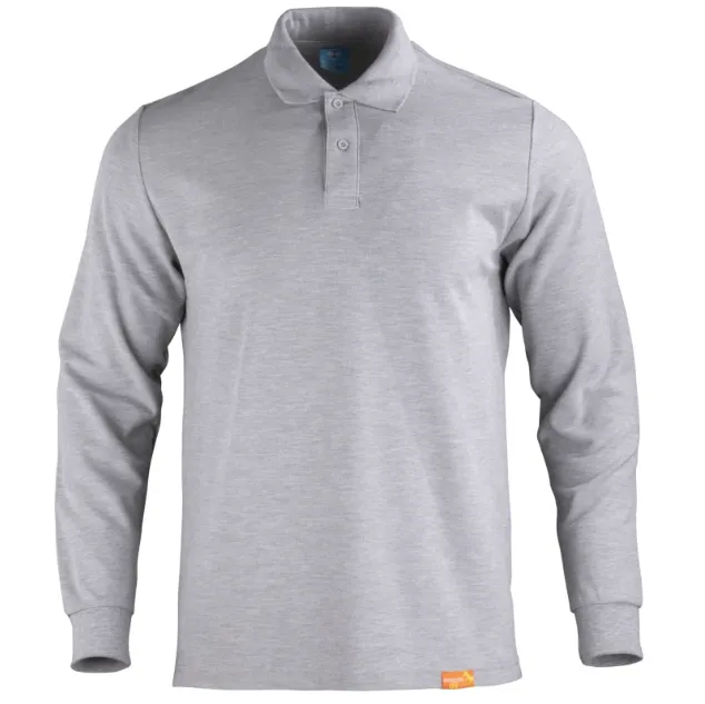 Polera Piqué Manga Larga - Gris Melange (S, M, L, XL)