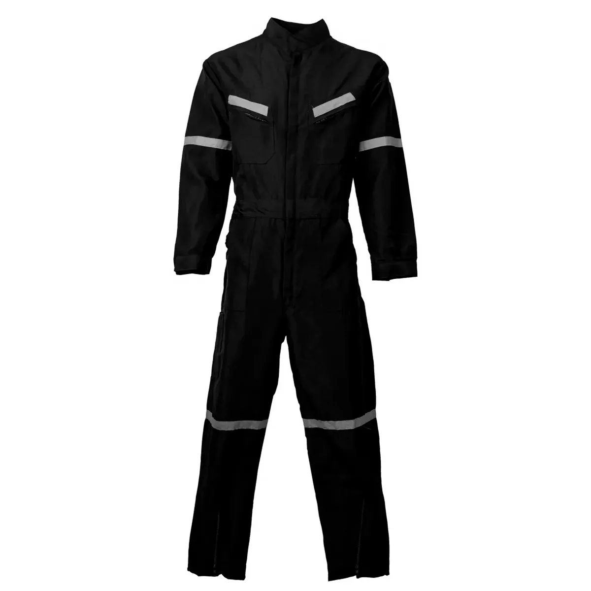 Overol Gabardina con Reflectante - Negro (S al XXL)
