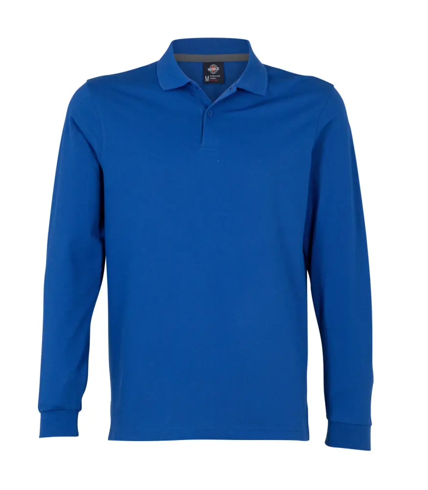 Polera Piqué Manga Larga - Azulino (S, M, L, XL)